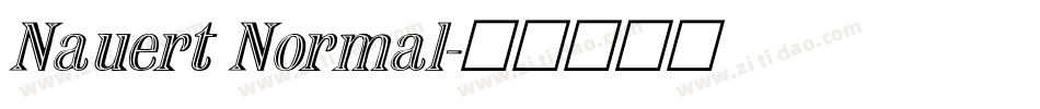 Nauert Normal字体转换